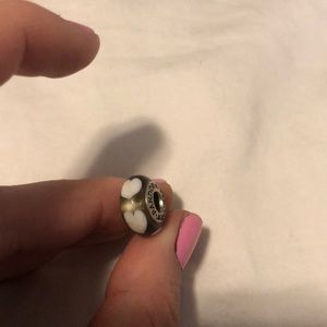 Pandora Heart Spacer Charm Murano